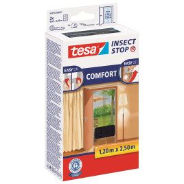 Moskitiera na drzwi balkonowe tesa COMFORT 1,2m x 2,5m, czarna