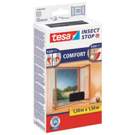 Moskitiera na okno tesa COMFORT 1,3m x 1,5m, czarna