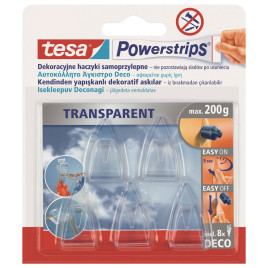 Haczyki samoprzylepne do ozdób tesa POWERSTRIPS 5 szt. przezroczyste