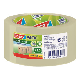 Taśma klejąca pakowa tesapack eco&strong 66m x 50mm, przezroczysta