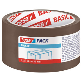 Taśma klejąca pakowa tesapack BASIC 40m x 45mm, brązowa