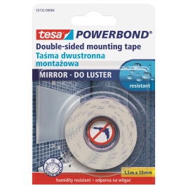 Dwustronna taśma montażowa piankowa do luster tesa POWERBOND 1,5m x 19mm