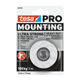 Dwustronna taśma montażowa tesa PRO Mounting Ultra Strong 1,5m x 19mm