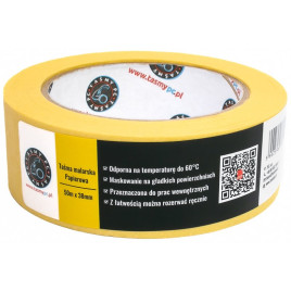 Taśma malarska papierowa YELLOW MASKING 38mm x 50m, żółta