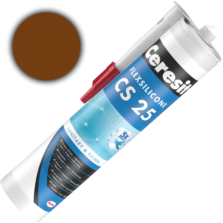 Silikon Sanitarny Ceresit CS25 Uniwersalny Uszczelniacz Almond Brown 280 ml