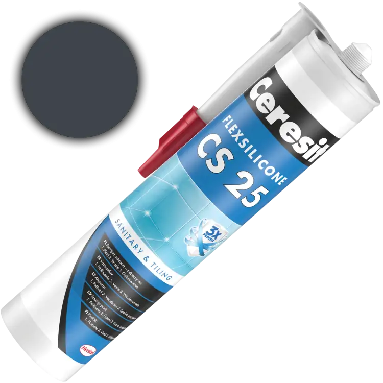 Silikon Sanitarny Ceresit CS25 Uniwersalny Uszczelniacz Iron Grey 280 ml