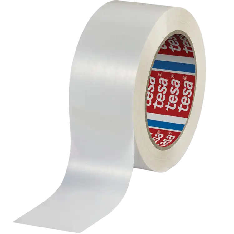 Taśma Klejąca Pakowa Tesa Kauczuk 48 mm x 66 m Mocna Biała Solvent