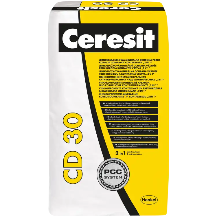 Zaprawa Kontaktowa Naprawcza Ceresit PCC CD 30 Do Naprawy Betonu 25kg