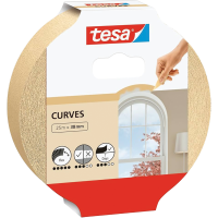 Taśma Malarska Papierowa Maskująca Tesa Do Krzywizn Elastyczna 25 m x 38 mm