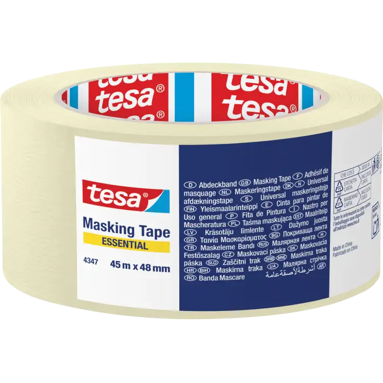 Taśma Malarska Papierowa Tesa Essential Uniwersalna 48mm x 45m Kremowa