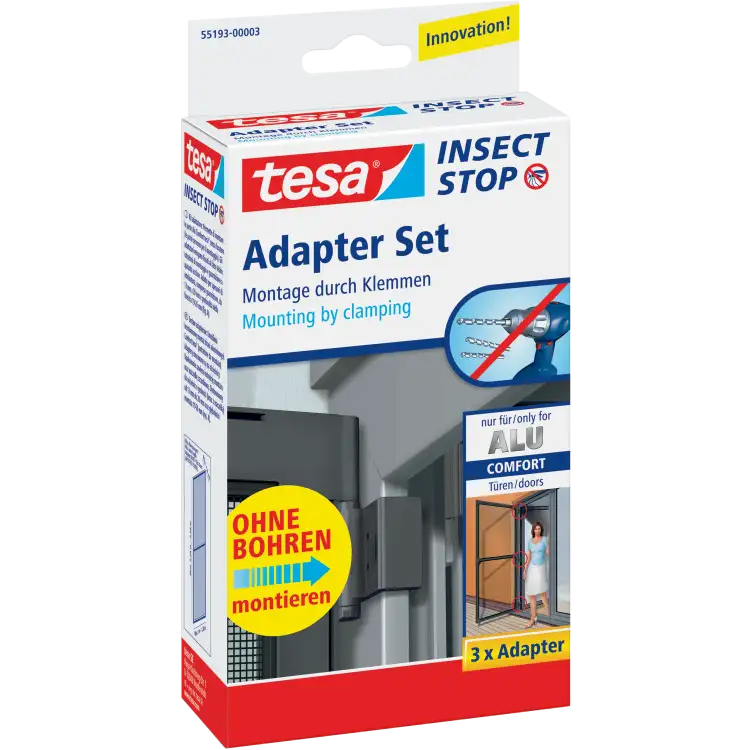 Adapter Do Montażu Moskitier Ramkowych Tesa ALU Na Okna Drzwi Biały