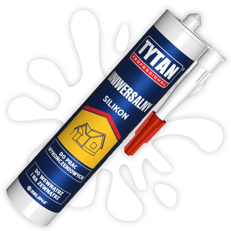 Silikon Uniwersalny Tytan Professional Elastyczny Uszczelniacz Biały 280 ml