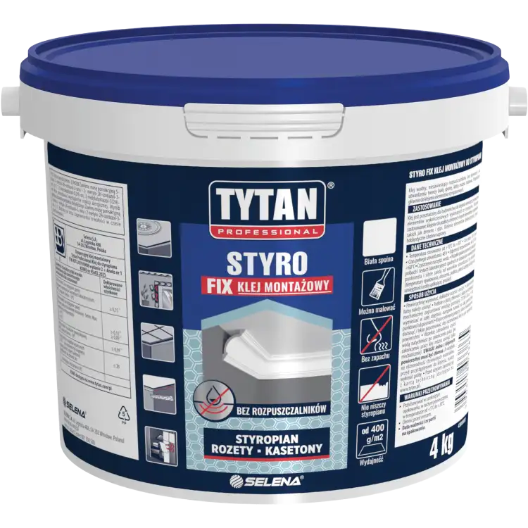 Klej Montażowy Do Styropianu Styro Fix Tytan Professional Mocny Wydajny 4kg