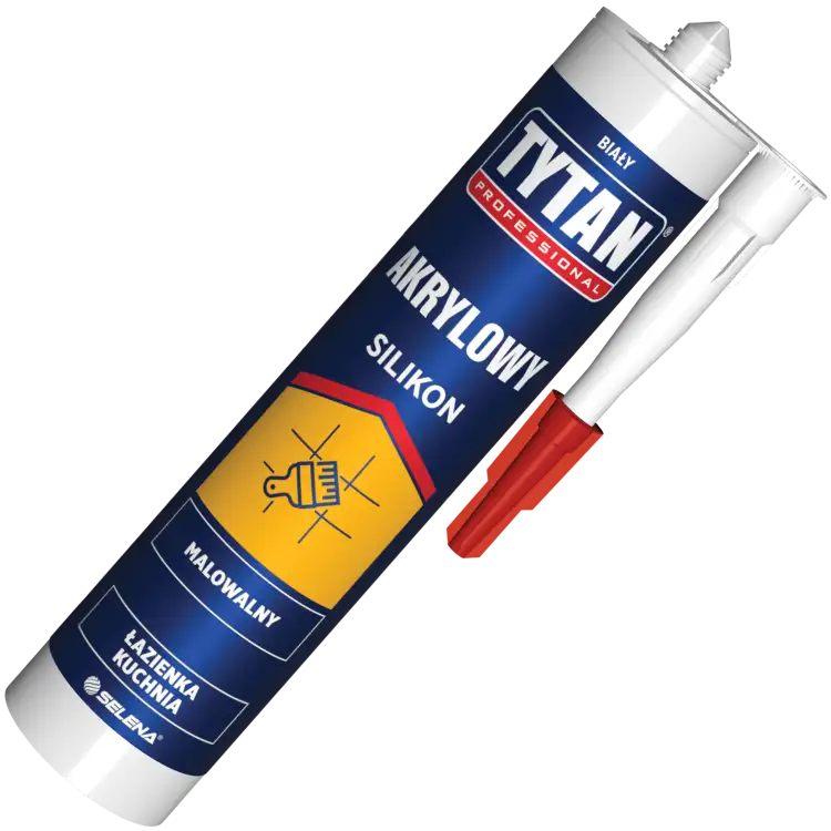 Silikon Akrylowy Tytan Professional Uszczelniacz Biały Uniwersalny 280ml