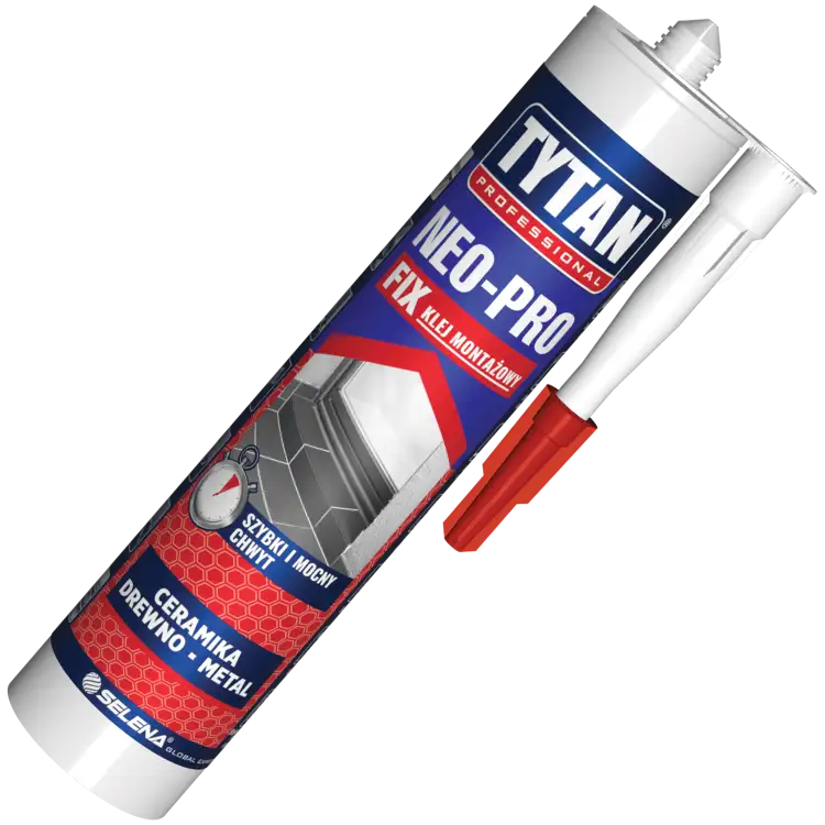 Klej Montażowy Tytan Neo-Pro Fix Uniwersalny Mocny Beżowy 290 ml