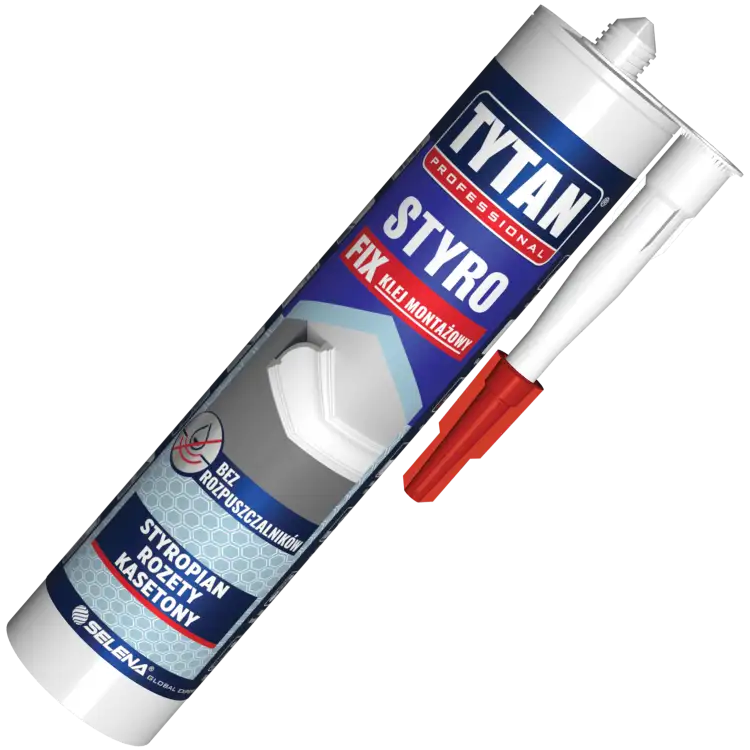 Klej Montażowy Do Styropianu Tytan Styro Fix Mocny Wydajny Biały 280ml
