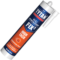Klej Montażowy Hybrydowy Tytan FIX2 High Tack Uniwersalny Mocny Biały 290ml