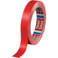 Taśma Klejąca Pakowa Tesa 60404 PVC SPVC Kauczuk 15mm x 66m Mocna Czerwona