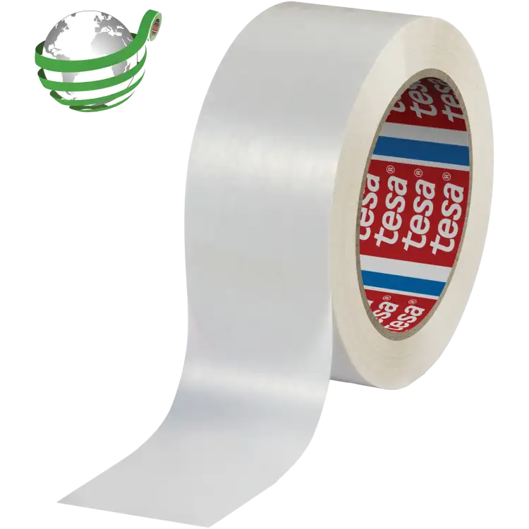 Taśma Klejąca Pakowa Tesa 60418 Kauczuk 50mm x 132m Mocna Biała Solvent