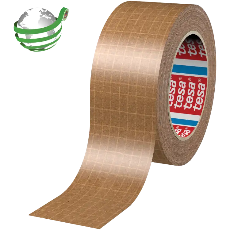Taśma Klejąca Pakowa Papierowa Tesa Mocna Do Pakowania 50mm x 25m Brązowa