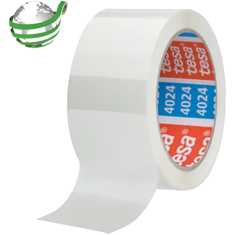 Taśma Klejąca Pakowa Tesa 4024 Akrylowa 50mm x 66m Mocna Biała Akryl