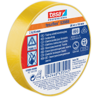 Taśma Izolacyjna PCV Tesa Mocna Samoprzylepna Izolacja 19mm x 20m Żółta