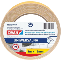 Dwustronna Taśma Klejąca Montażowa Samoprzylepna Tesa 19mm x 5m Piankowa