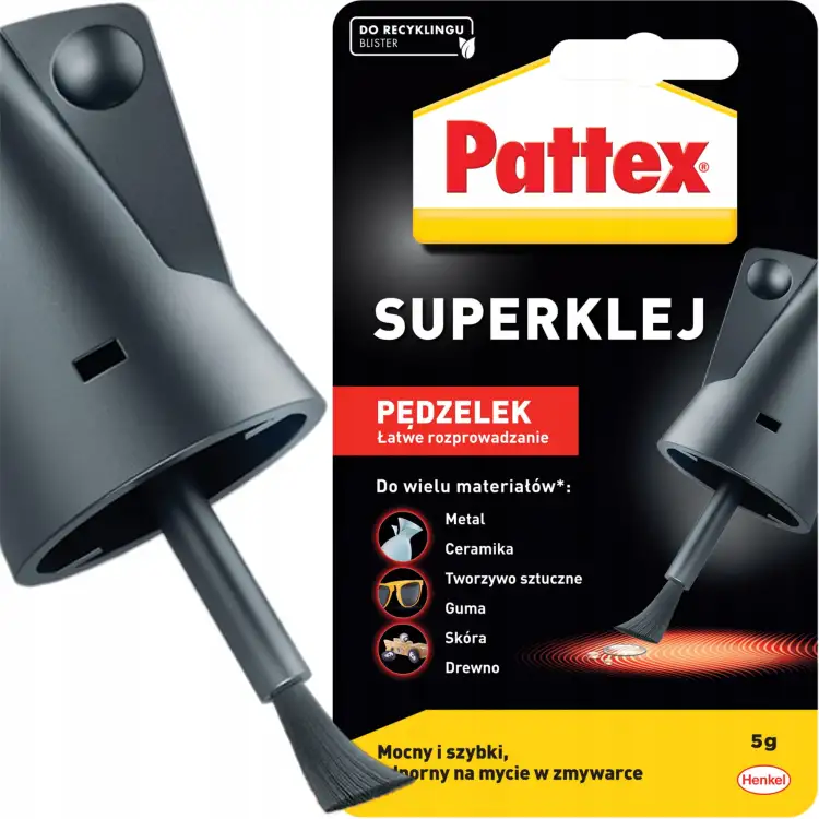 Klej Błyskawiczny Uniwersalny Pattex Super S.O.S. Mocny Z Pędzelkiem 5 g