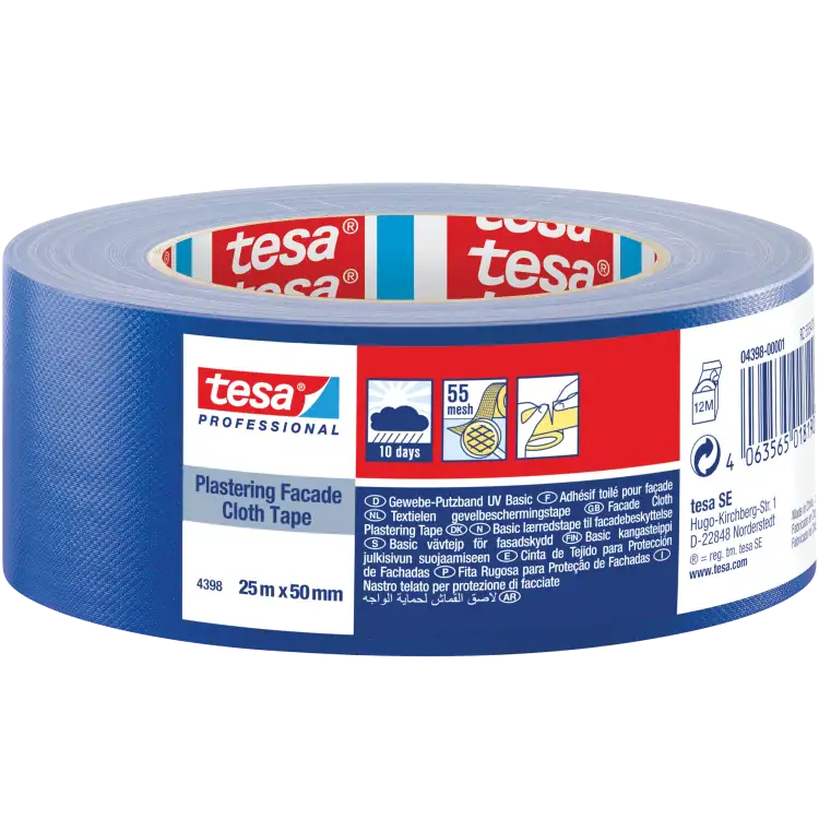Taśma Tynkarska Elewacyjna Tesa 25 m x 50 mm Mocna Budowlana Niebieska