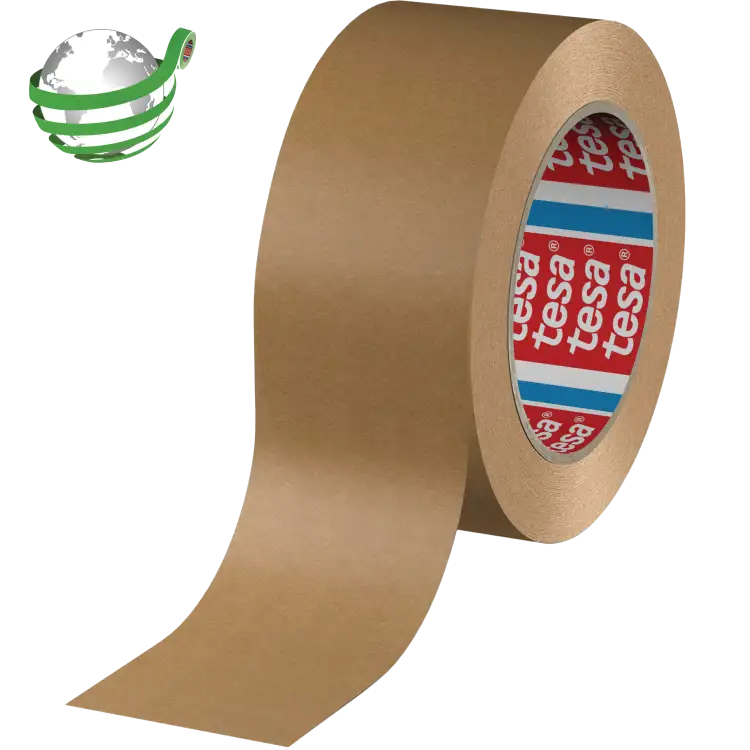 Taśma Klejąca Pakowa Papierowa Tesa Mocna Brązowa Do Pakowania 50mm x 50m