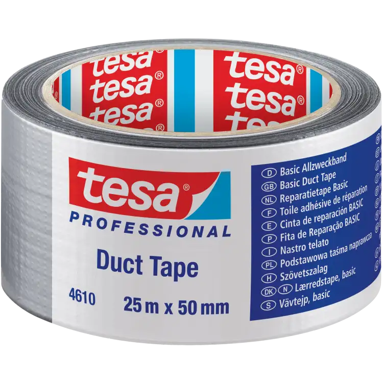 Taśma Naprawcza Duct Tape Tesa Mocna Uszczelniająca 50 mm x 25 m Srebrna