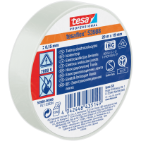 Taśma Izolacyjna PCV Tesa Mocna Samoprzylepna Izolacja 19mm x 20m Biała