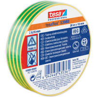 Taśma Izolacyjna PCV Tesa Samoprzylepna Izolacja 19mm x 20m Żółto-zielona