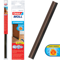 Uszczelka Samoprzylepna Do Drzwi Tesa Szczotkowa 37 mm x 1 m Brązowa