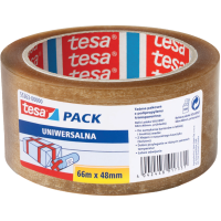 Taśma Klejąca Pakowa Tesa Kauczuk 48 mm x 66 m Mocna Bezbarwna Solvent