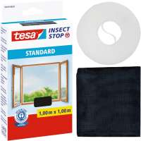 Moskitiera Na Okno Tesa Standard Siatka Okienna Na Owady 100 x 100cm Czarna
