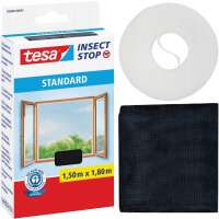 Moskitiera Na Okno Tesa Standard Siatka Okienna Na Owady 150 x 180cm Czarna