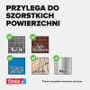 Grafika pokazuje zastosowanie dwustronnej taśmy montażowej Tesa na różnych szorstkich powierzchniach jak płytki, cegła czy metal