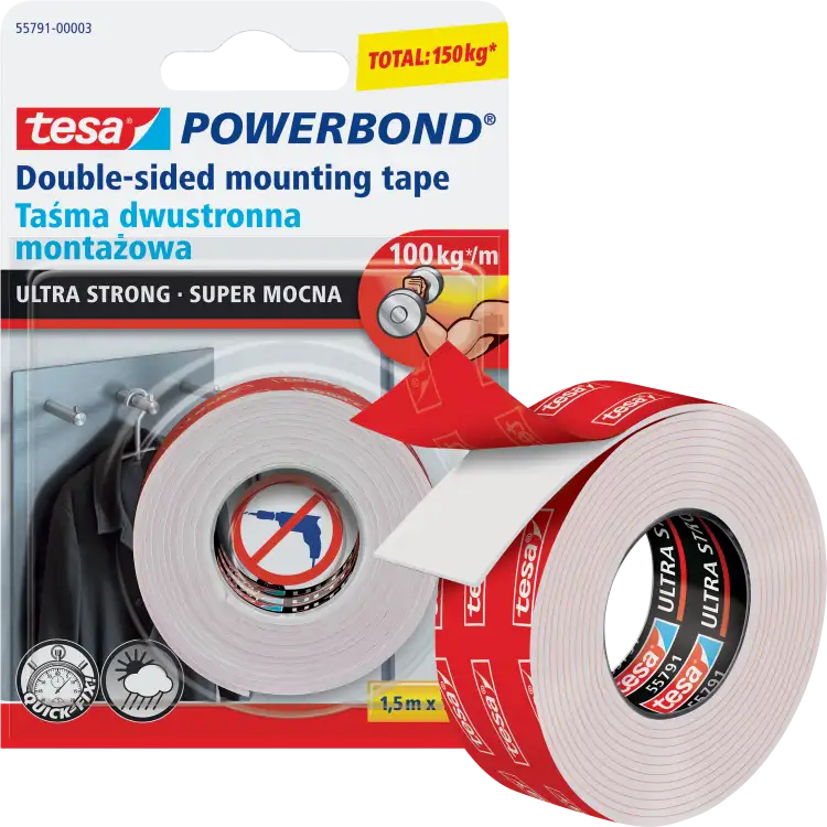 Dwustronna Taśma Klejąca Montażowa Samoprzylepna Tesa 19mm x 1,5 m Piankowa