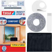 Moskitiera Na Okno Tesa Comfort Siatka Okienna Na Owady 170 x 180 cm Czarna