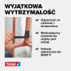 Na zdjęciu widoczna taśma Tesa samowulkanizująca owinięta wokół miedzianej rury grzewczej