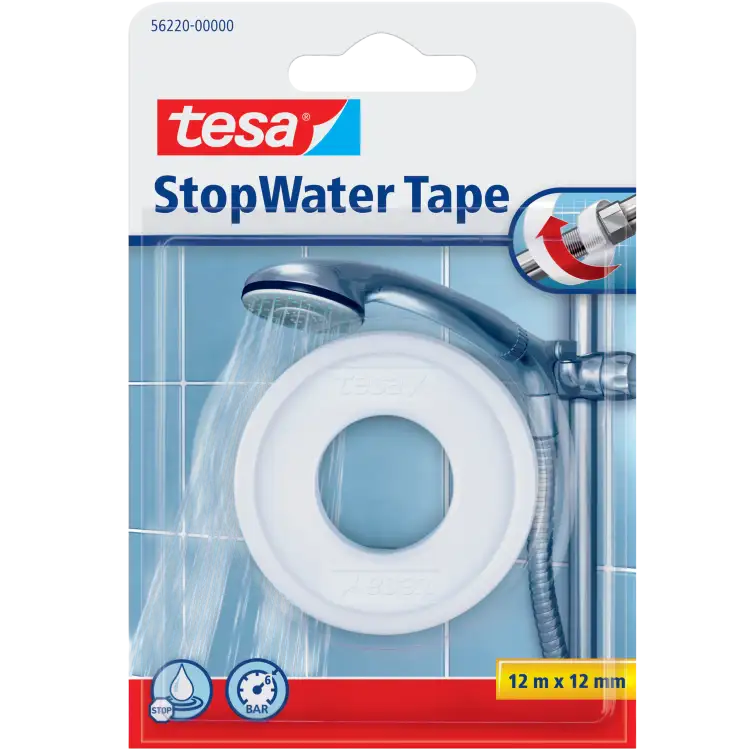 Taśma Uszczelniająca Teflonowa Tesa Teflon Do Gwintów 12 m x 12 mm Biała