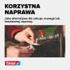 Naprawa metalowego zaworu z użyciem białej taśmy teflonowej Tesa jako szybkie uszczelnienie