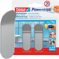 Haczyki Samoprzylepne Łazienkowe Tesa Powerstrips Do Wieszania 1kg 2 szt