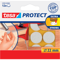 Podkładki Filcowe Samoprzylepne Tesa Filc Pod Meble Krzesła 22 mm 12 szt