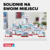 Na zdjęciu widoczne są różne opakowania plastrów montażowych Tesa przeznaczonych do dekoracji i ozdób