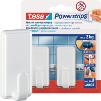 Haczyki Samoprzylepne Tesa Powerstrips Do Łazienki Kuchni 2kg 2 szt