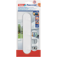 Haczyk Samoprzylepny Tesa POWERSTRIPS Potrójny Biały do Wieszania 3kg