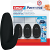 Haczyki Samoprzylepne Tesa Powerstrips Do Wieszania Dekoracji Czarne 1 kg