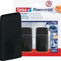 Haczyki Samoprzylepne Tesa Powerstrips Do Wieszania Dekoracji Czarne 2kg